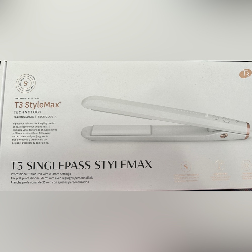 T3 SINGLEPASS STYLEMAX flat iron/hair straightener